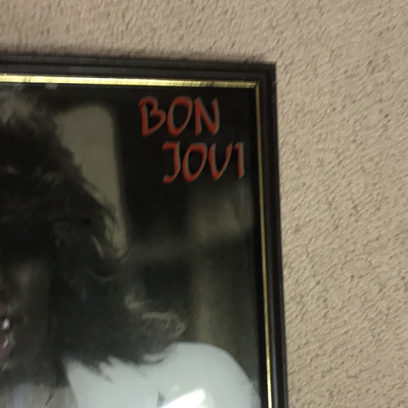 Vintage Rare Bon Jovi Mirror Art - Picture 2 of 6